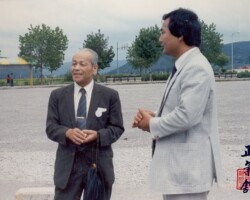 Iwata Norikazu sensei and Jungki Kwan Grandmaster Lim Hyun Soo