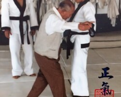Hapkido founder Choi Yong Sul, teaching Jungki Kwan GM Lim Hyun Soo Hapkido founder Choi Yong Sul, teaching Jungki Kwan GM Lim Hyun Soo